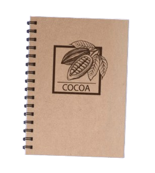 Carnet à reliure spirale à base de coque de cacao - Cocoa Shell