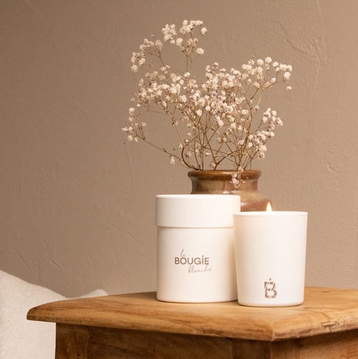 Grande bougie artisanale en verre - 140 gr - 4