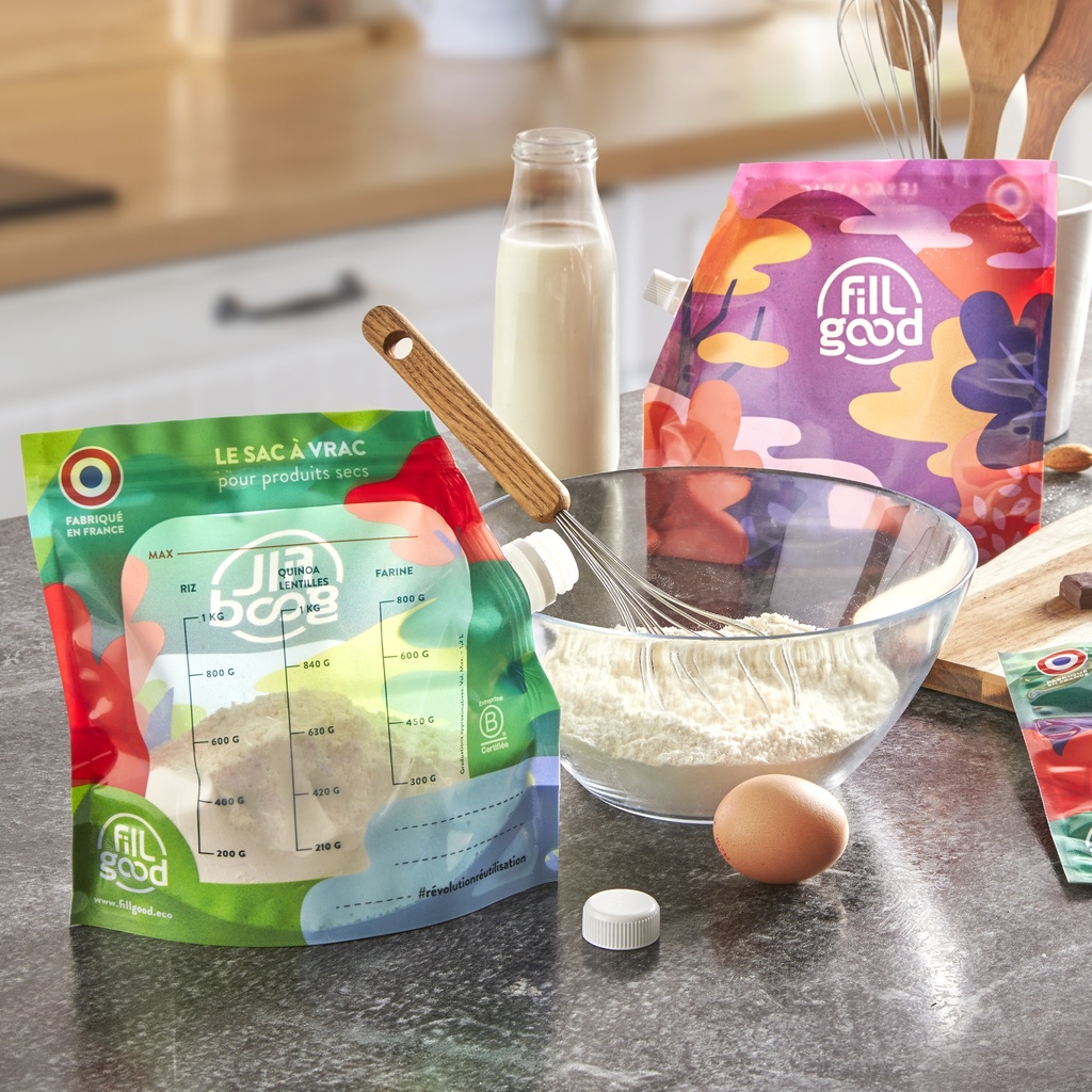 Sac à vrac avec zip hermétique -