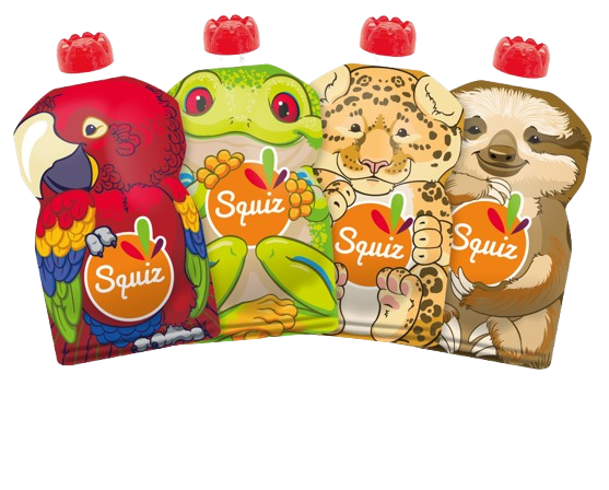 Gourde réutilisable avec zip hermétique - Squiz -