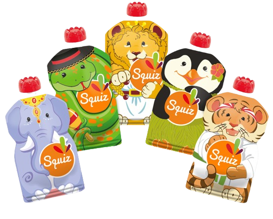 Gourde réutilisable avec zip hermétique - Squiz -