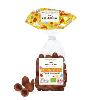 Œuf en chocolat au lait au cœur fondant -