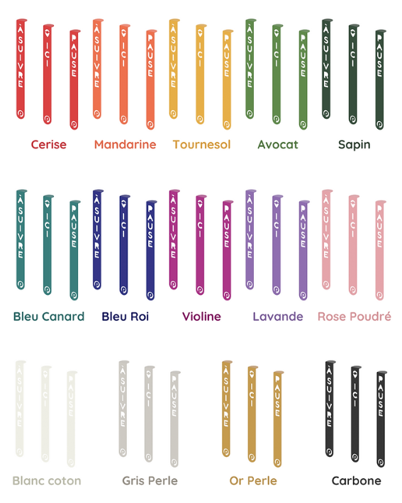 Marque-page en métal - Pause -