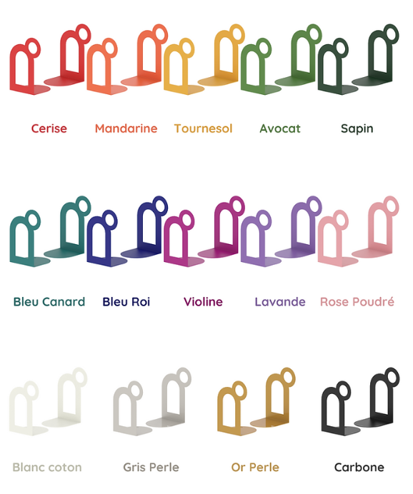 Serre-livres en métal - Etreinte - 4