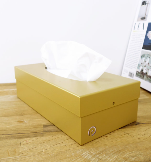 Boite à mouchoirs en métal - Distri'touss -