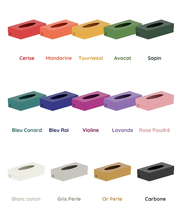 Boite à mouchoirs en métal - Distri'touss -