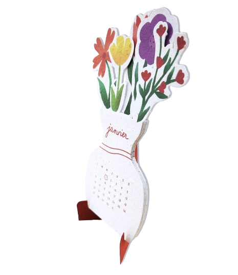 Calendrier bouquet fleuri à planter  - 2