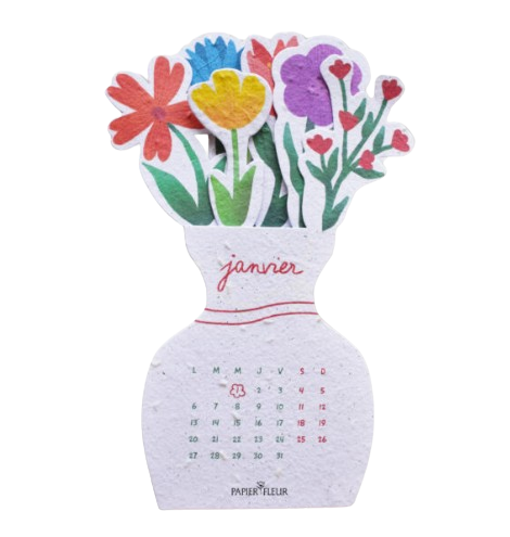 Calendrier bouquet fleuri à planter  - 3