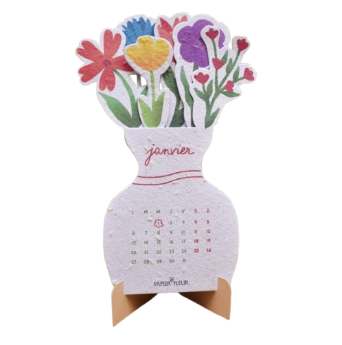 Calendrier bouquet fleuri à planter 