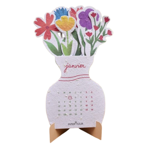 Calendrier bouquet fleuri à planter 