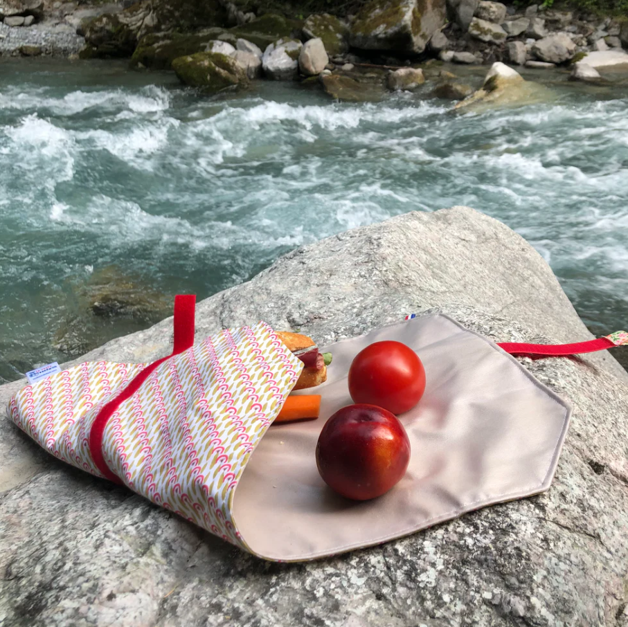 Roule sandwich en coton et toile cirée  -
