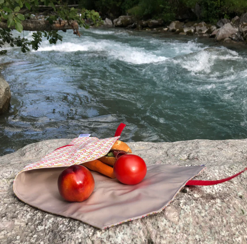 Roule sandwich en coton et toile cirée  -