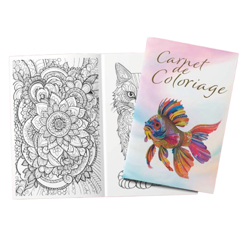 Carnet de coloriage A5, fabriqué en Normandie