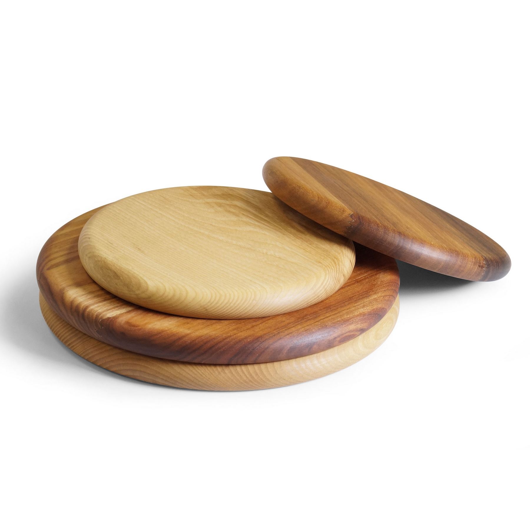 Planche en bois d'acacia ronde - 3