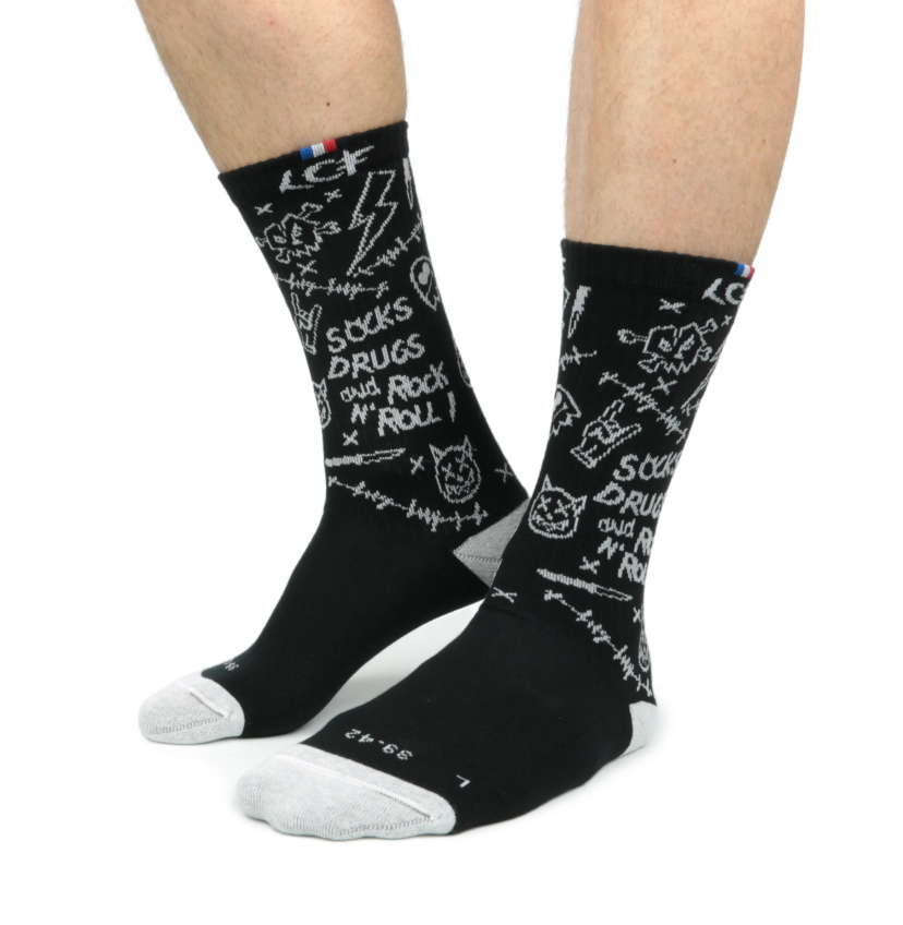 Chaussettes de tennis unisexe Made in France - Graffiti - 6