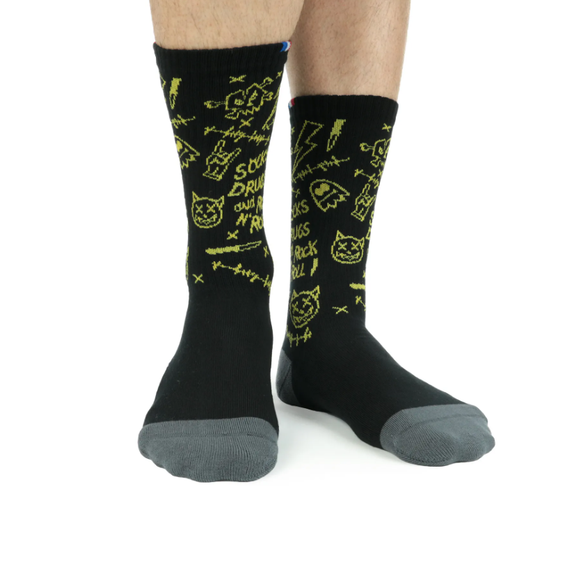 Chaussettes de tennis unisexe Made in France - Graffiti - 8