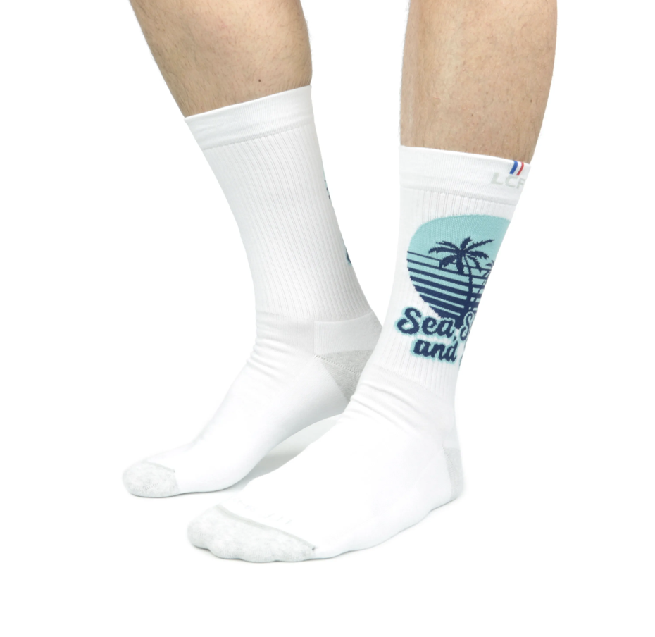 Chaussettes de tennis unisexe Made in France - Graffiti