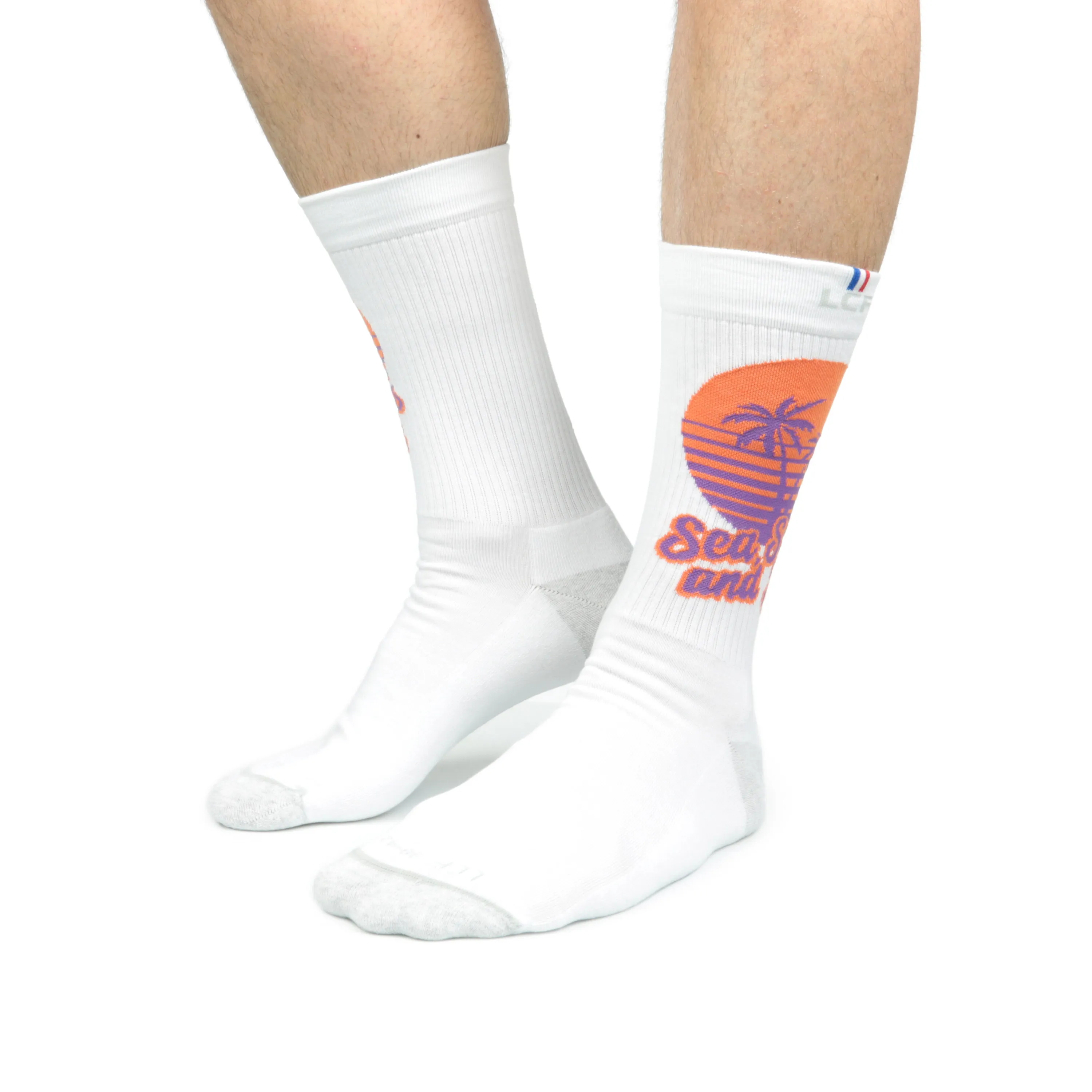 Chaussettes de tennis unisexe Made in France - Graffiti