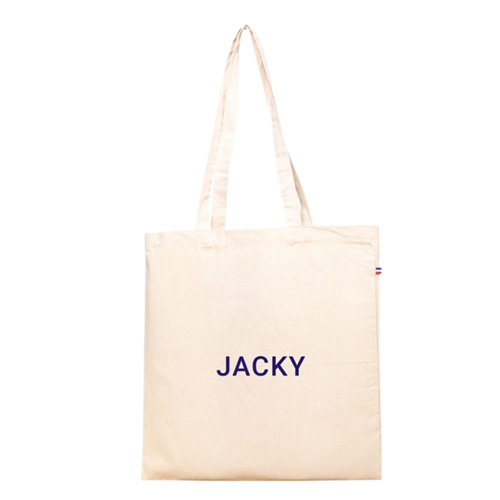 Tote bag naturel Origine France Garantie en coton recyclé - Jacky 