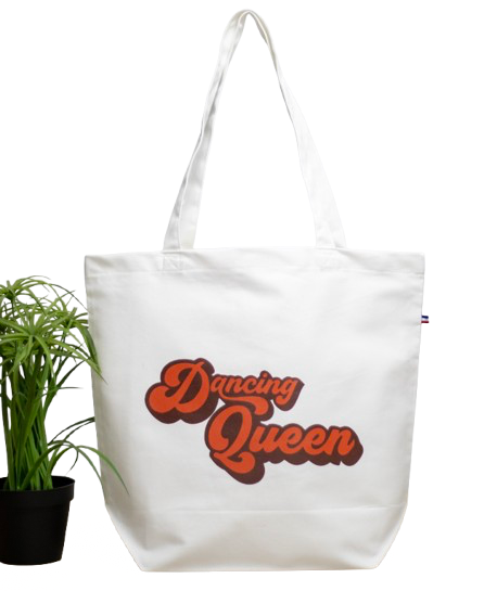 Cabas blanc Cécile L Made in France en coton bio et recyclé