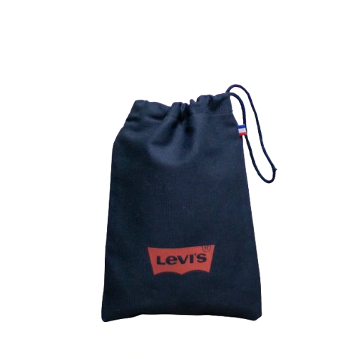 Pochon S bleu marine en coton bio et recyclé Origine France Garantie - Audrey