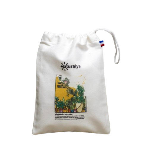 Pochon S blanc en coton bio et recyclé Origine France Garantie - Audrey