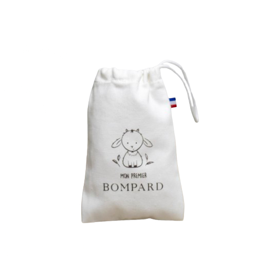 Pochon XS blanc en coton bio et recyclé Origine France Garantie - Audrey