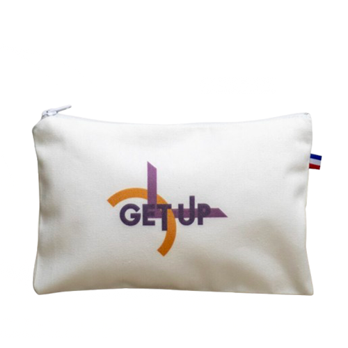 Trousse S blanc en coton bio et recyclé Origine France Garantie - Sylvie