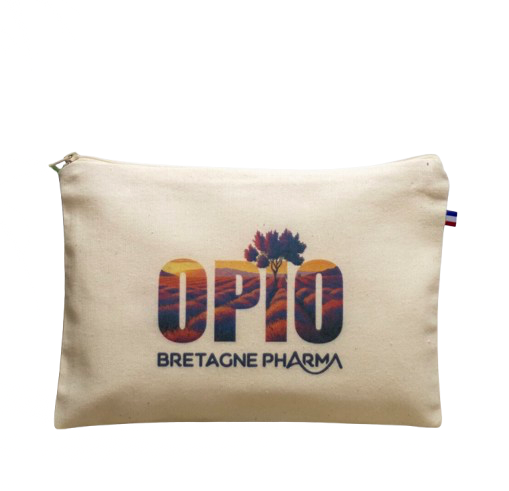 Trousse M naturel en coton bio et recyclé Origine France Garantie - Sylvie