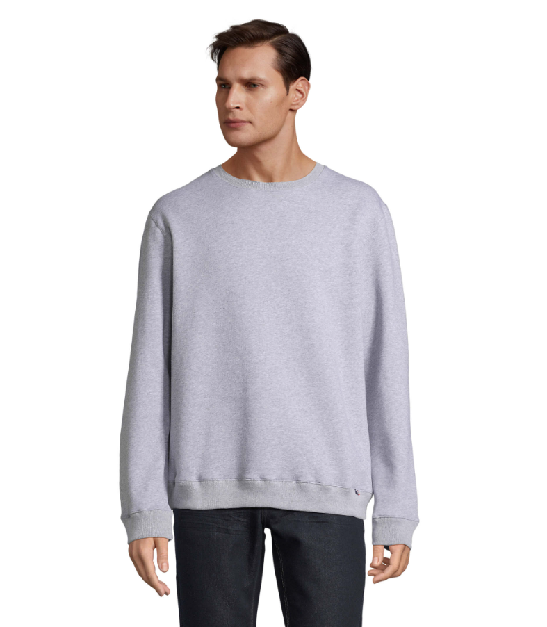 Sweat-shirt col rond en coton bio - Alix -