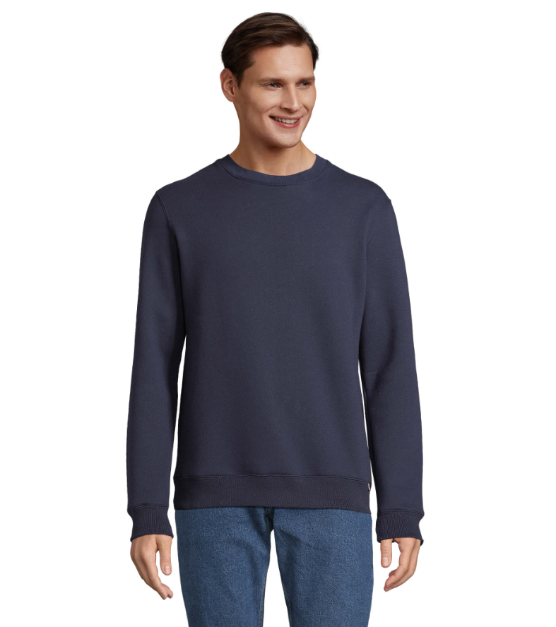 Sweat-shirt col rond en coton bio - Alix -