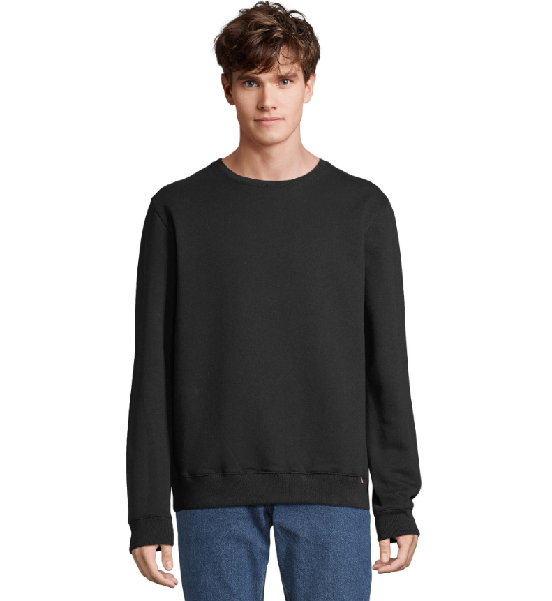 Sweat-shirt col rond en coton bio - Alix