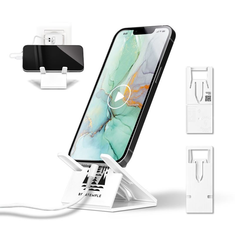 Support telephone repliable en plastique recyclé - 5