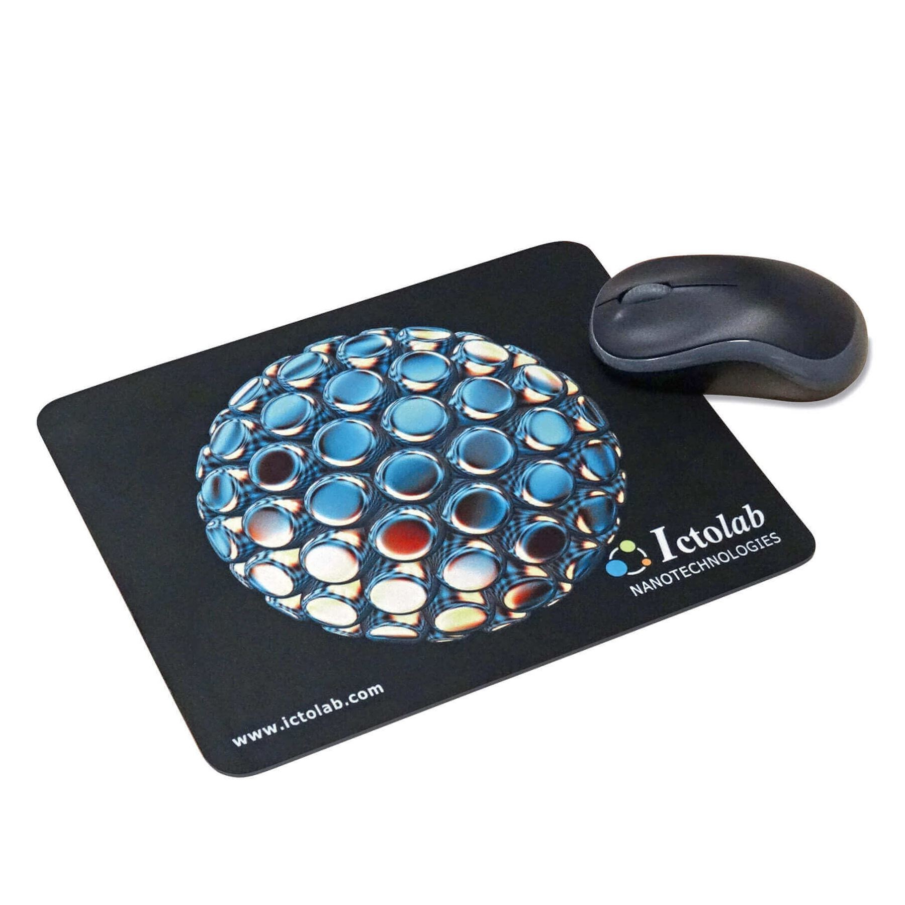 Tapis de souris 2 en 1 en microfibre - 180 x 220 mm - 2