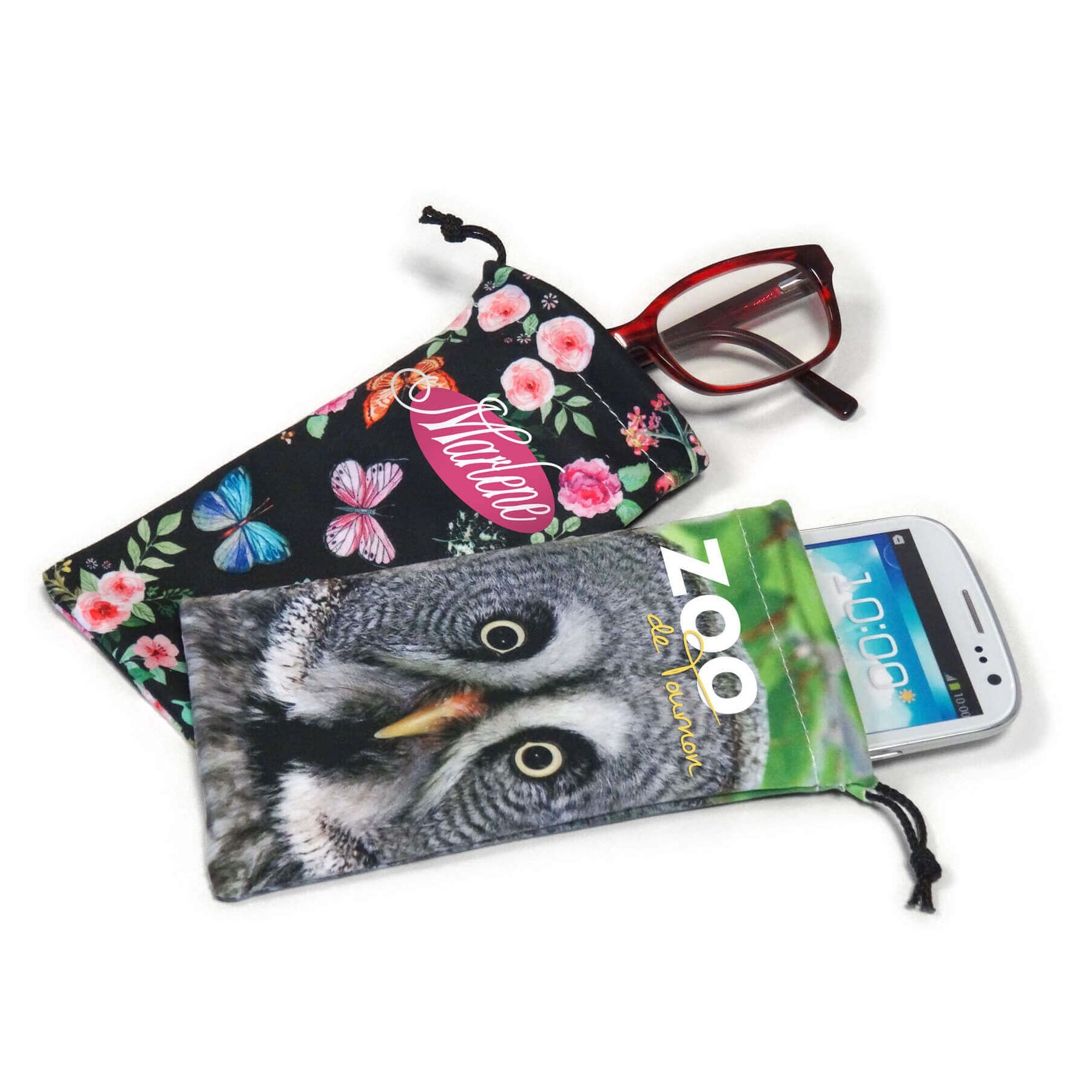 Etui smartphone ou lunettes en microfibre - 80 x 165 mm
