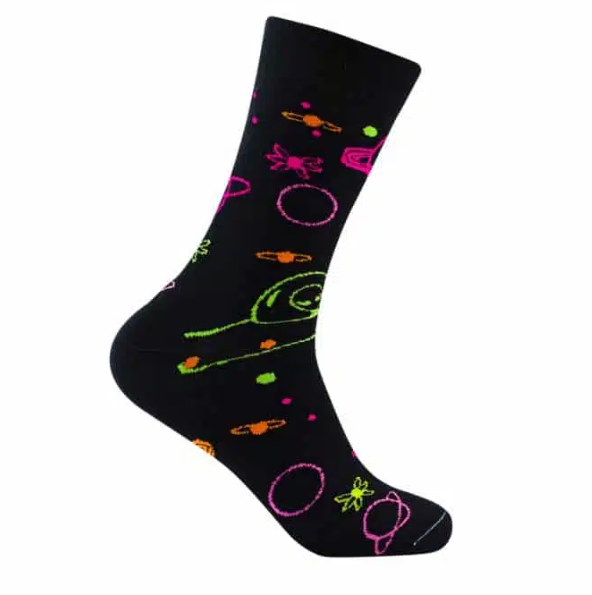 Chaussettes classiques fluo en coton biologique Made in Europe -