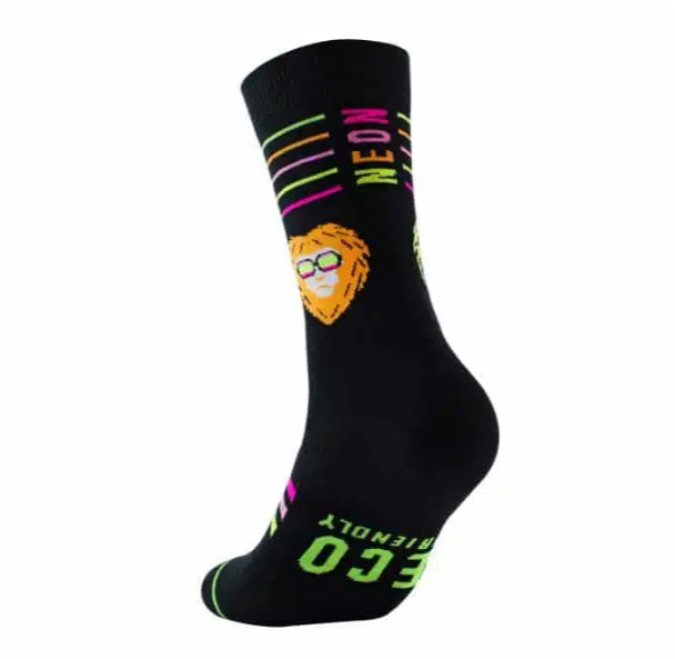Chaussettes classiques fluo en coton biologique Made in Europe -