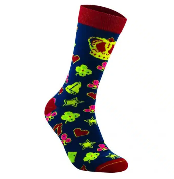 Chaussettes classiques fluo en coton biologique Made in Europe -