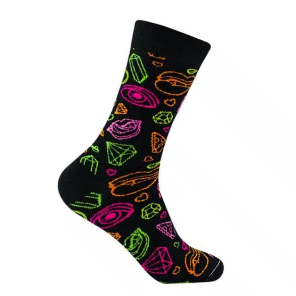Chaussettes classiques fluo en coton biologique Made in Europe