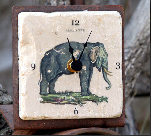 Horloge en marbre personnalisable - 2