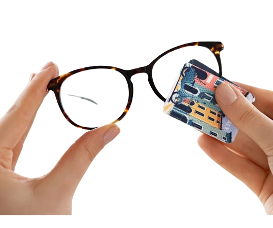 Essuie-lunettes pliable de poche
