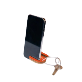 Porte-clés support de téléphone en bois - 4