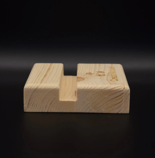Support de téléphone en bois  - 3