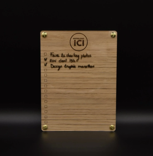 To do list effaçable en bois - 2