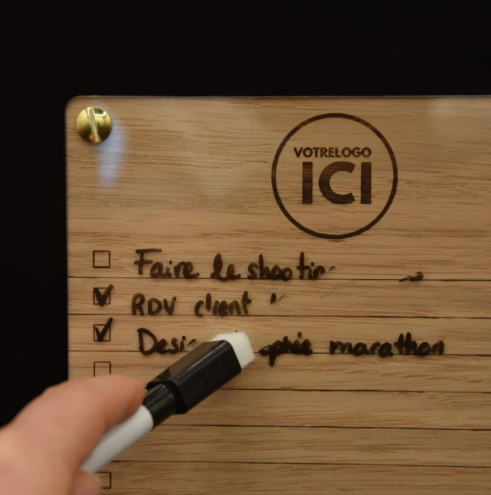 To do list effaçable en bois - 4