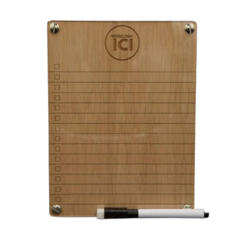 To do list effaçable en bois