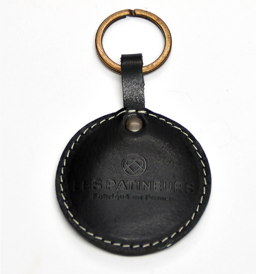 Porte-clés en cuir upcyclé sur mesure  - 5