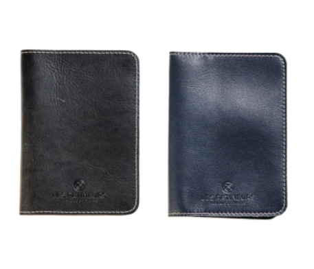 Etui de carte grise et passeport en cuir upcyclé sur mesure - 3