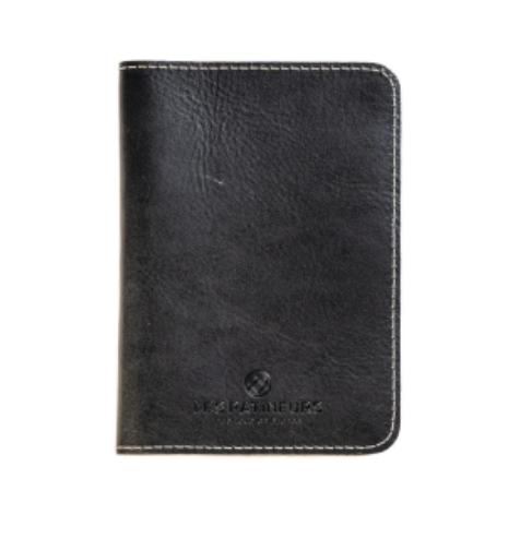 Etui de carte grise et passeport en cuir upcyclé sur mesure - 4