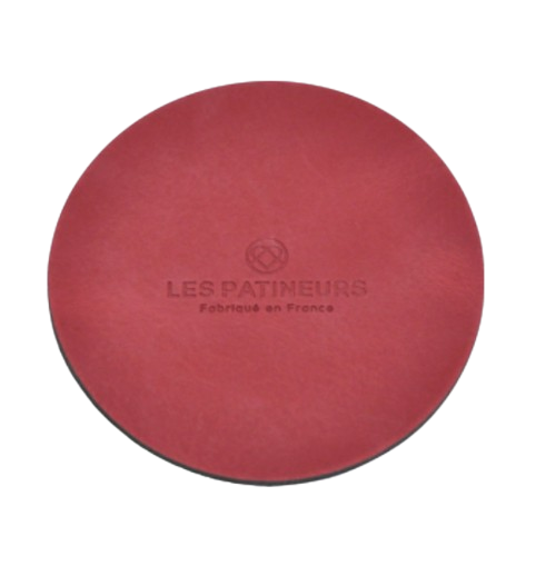 Sous-bock en cuir upcyclé sur mesure  - 3